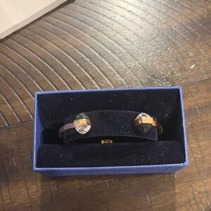 Swarovski Black and Gold Bracelet Minimalist Design